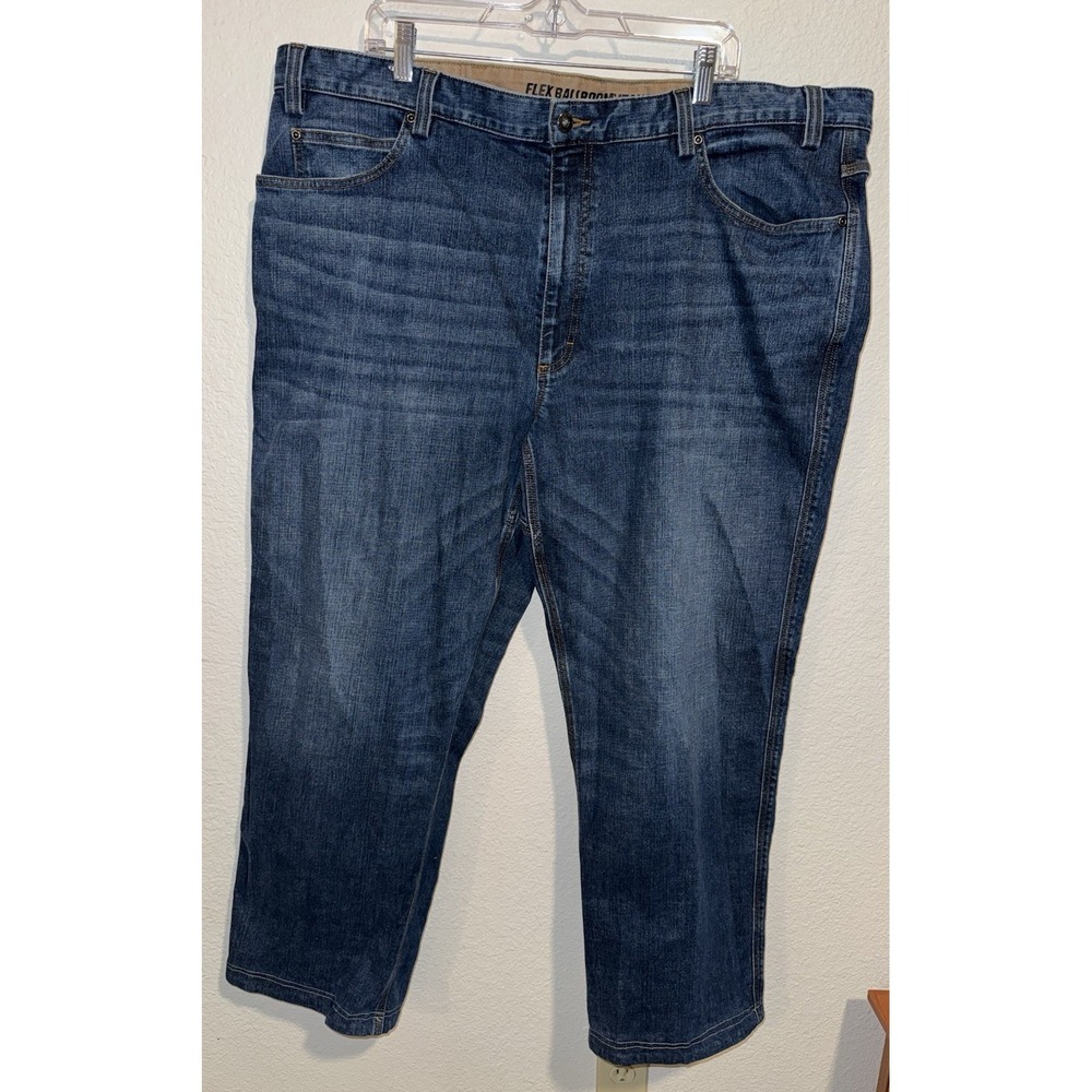 Duluth‎ Trading Co Flex Ballroom Jeans Mens Size 44x29 Relaxed Fit HEMMED Read